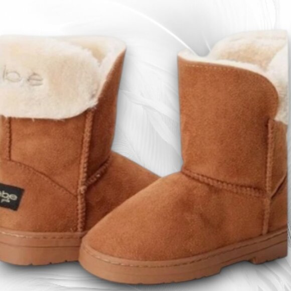 Bebe Girls’ Boots Shoes for girls Microsuede Sherpa Size 1 - Picture 1 of 5